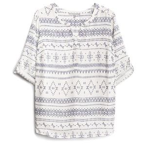 Daniel Rainn for StitchFix Koda split-neck blouse